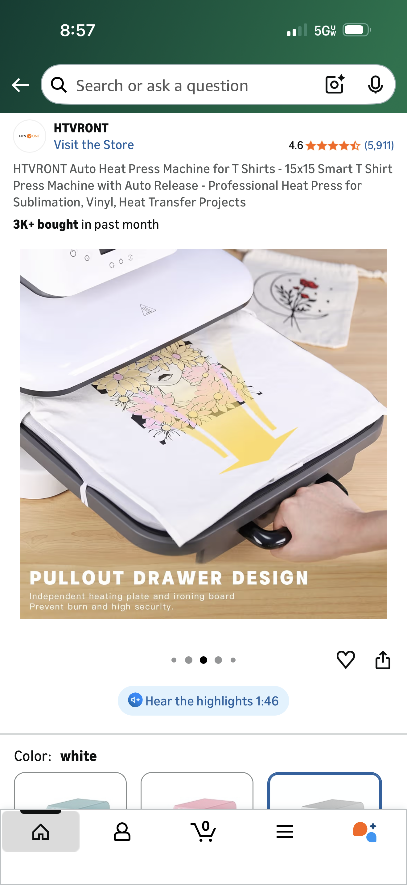 HTV Ront Automatic Heat press machine