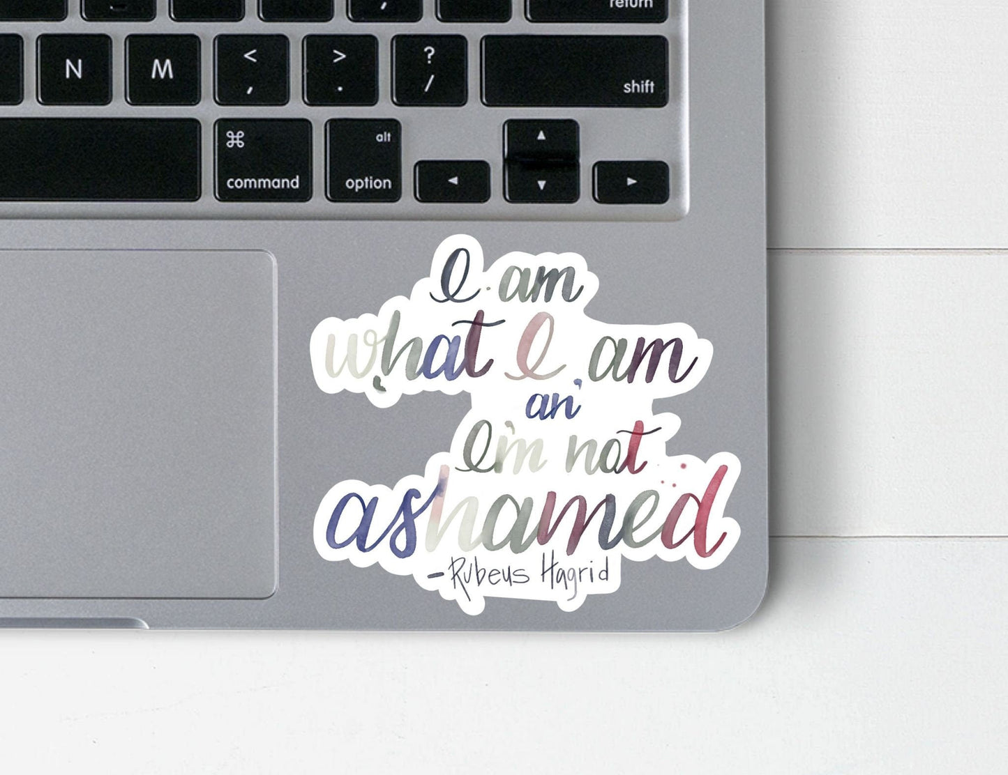 Hagrid Quote Sticker 4x3.5 in