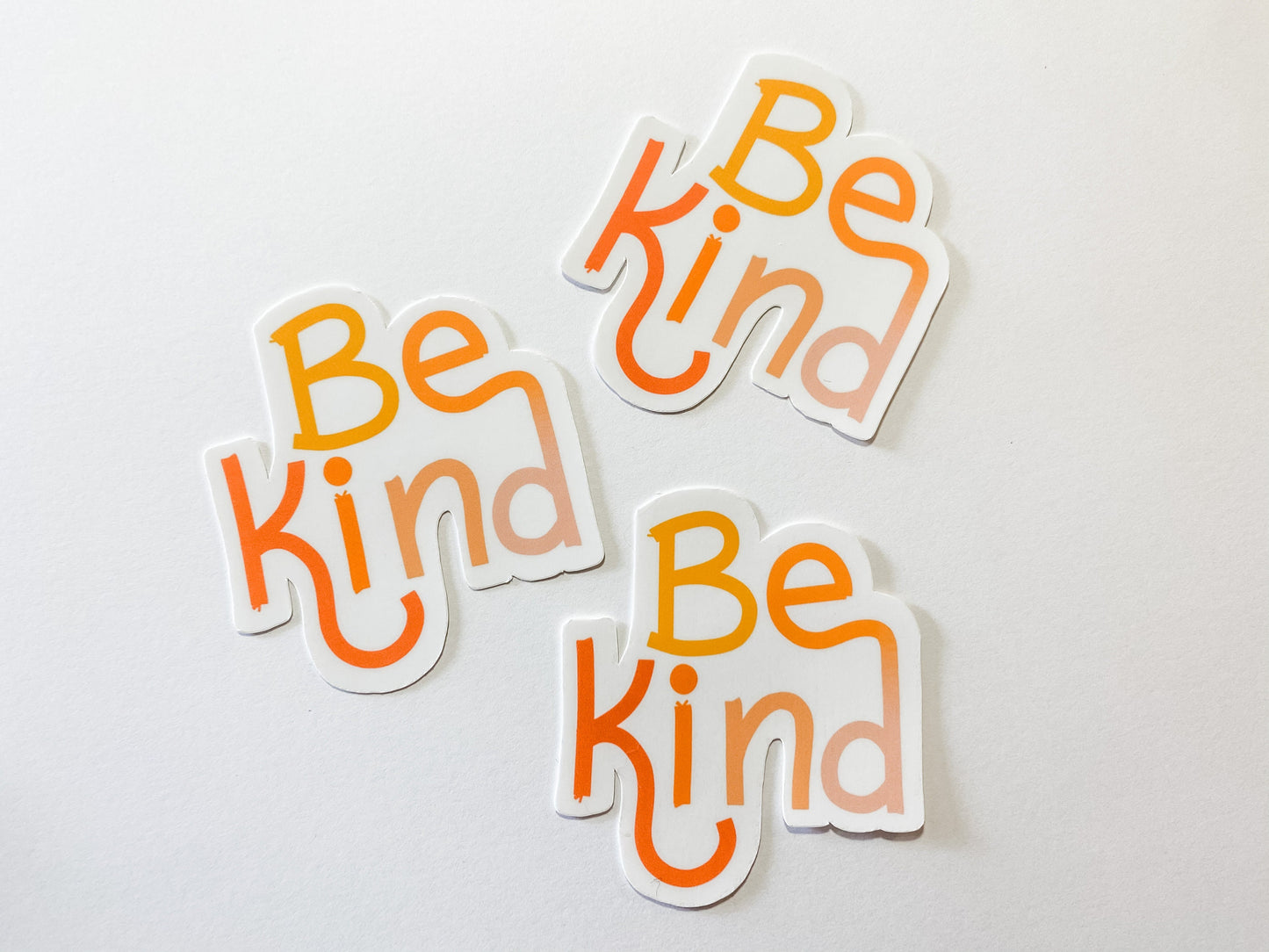 Be Kind 2.5 inch Tall Vinyl Sticker
