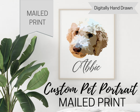 Custom Pet Portrait *Mailed Print*