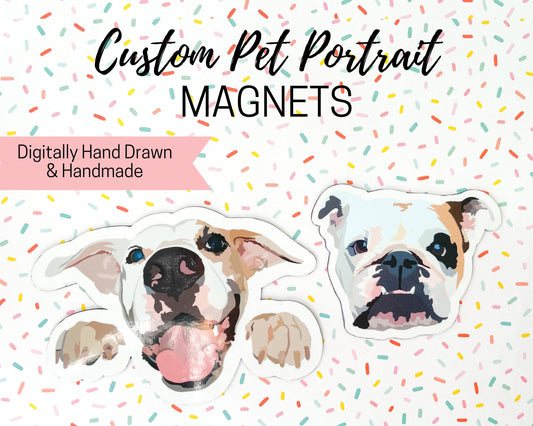 Custom Pet Portrait Magnet