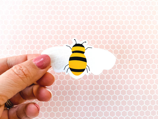 Bumble Bee Stickers, Mini Sticker Pack or 3 inches wide