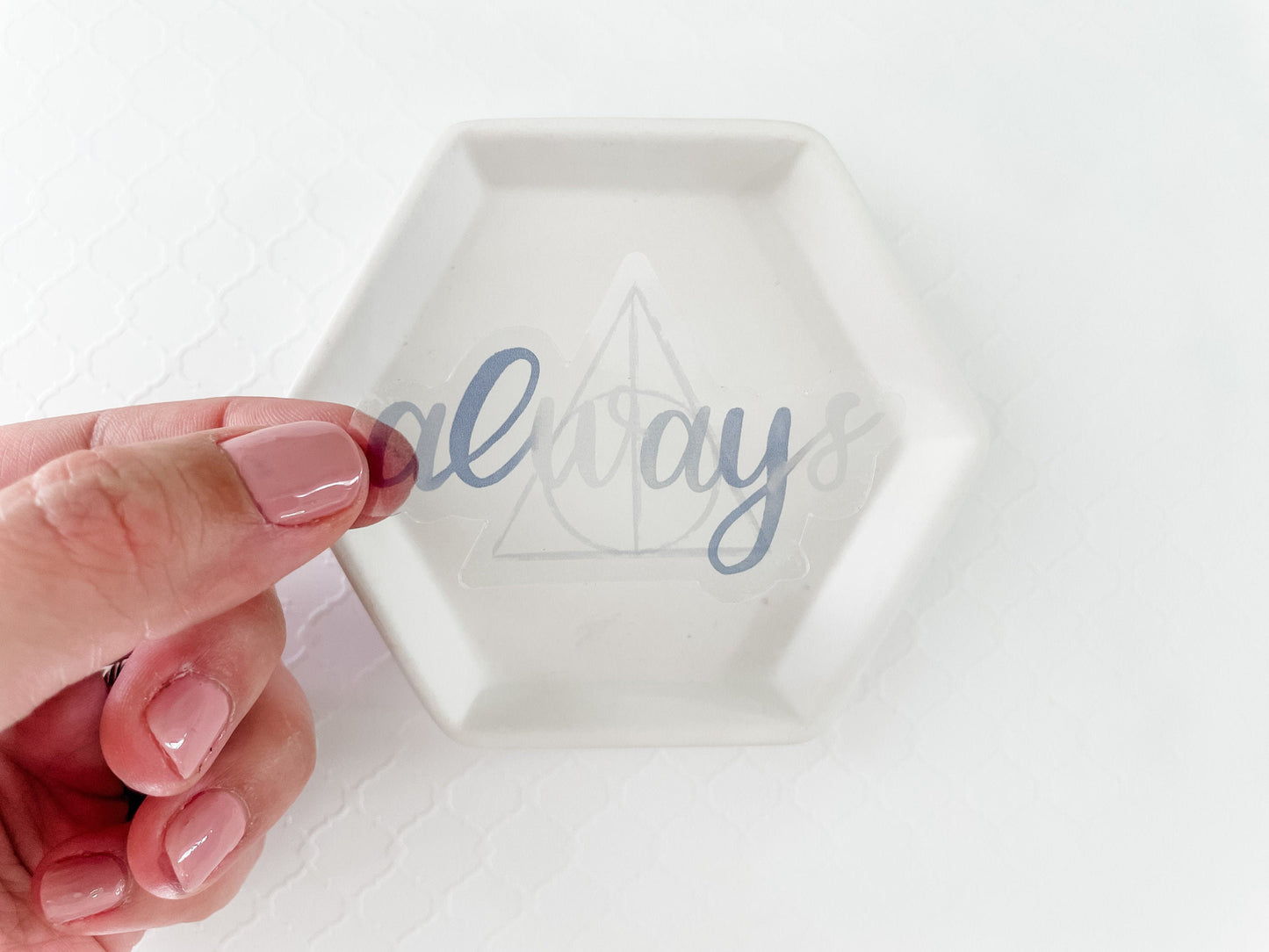 Clear Always Watercolor Style Vinyl Sticker, 3 inches