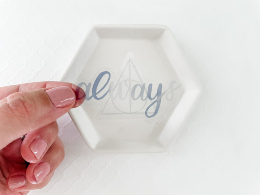Clear Always Watercolor Style Vinyl Sticker, 3 inches