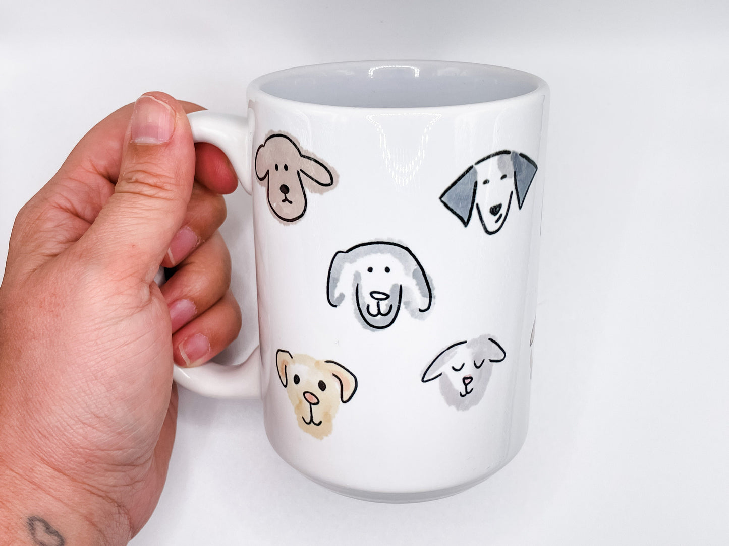 Doggie Faces Coffee Mug 15 oz.