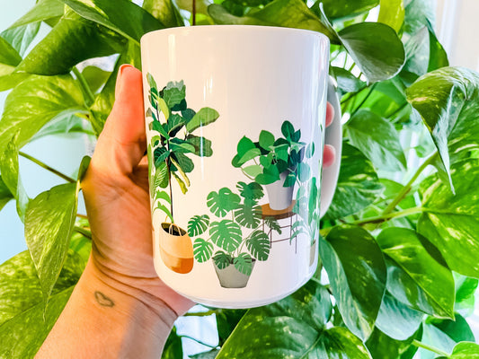 House Plants Coffee Mug 15 oz.