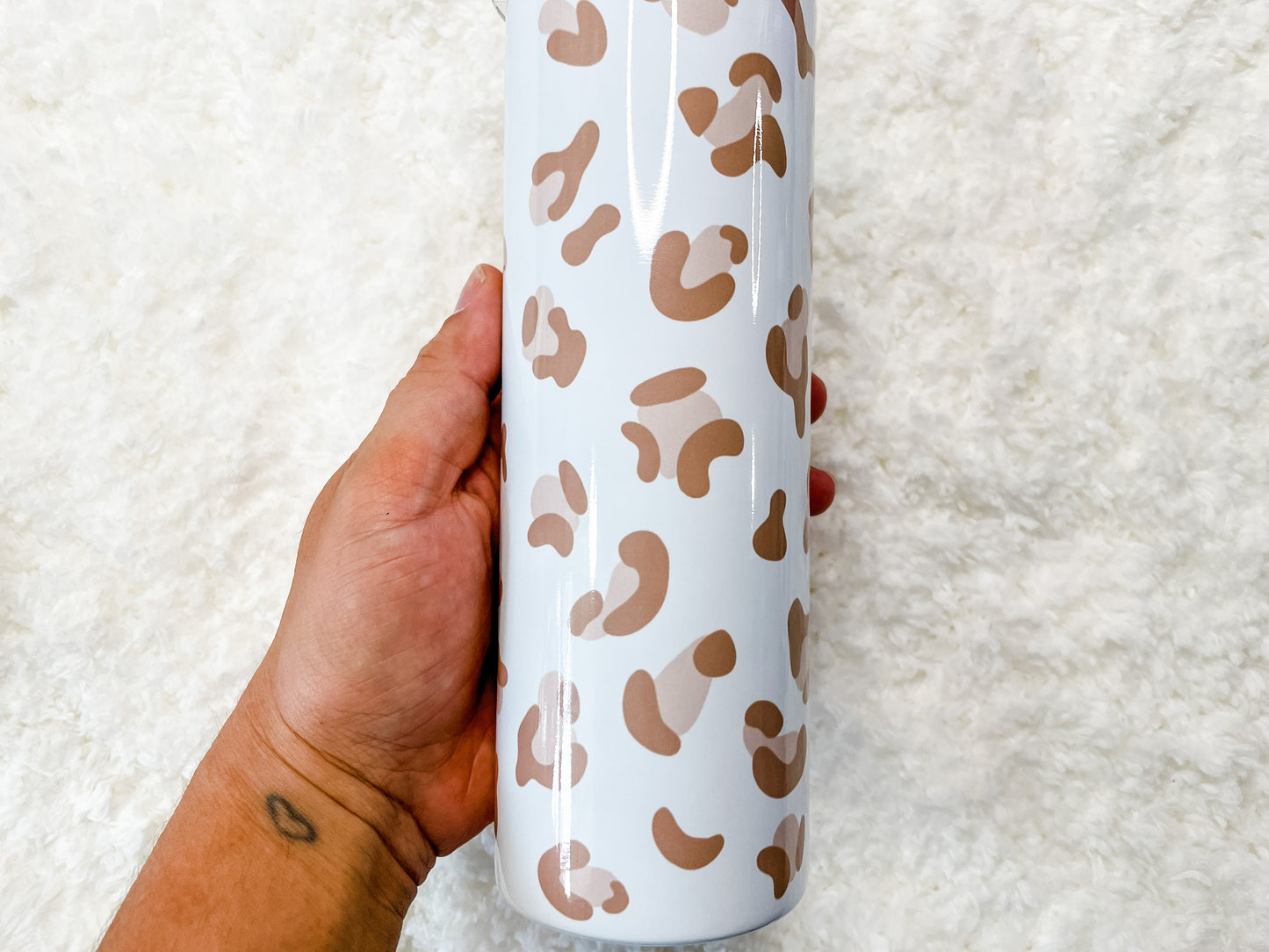 Pink Leopard Print Tumbler 20 oz