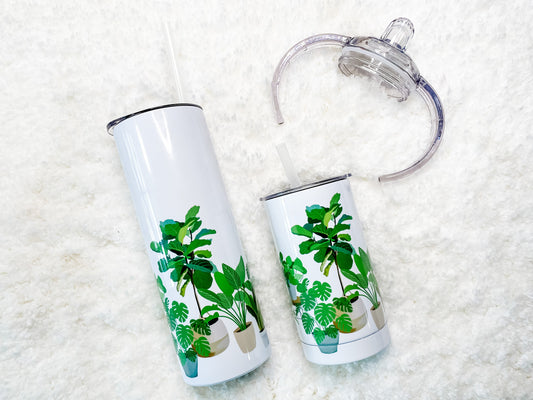 Mommy & Mini Plants Matching Tumbler set