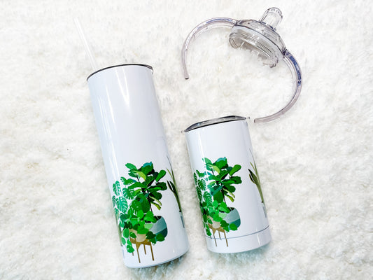 Mommy & Mini Plants Matching Tumbler set