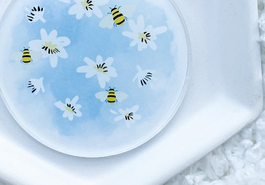 Daisy & Bumble Bee Acrylic Keychains