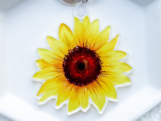 Sunflower Acrylic Keychains