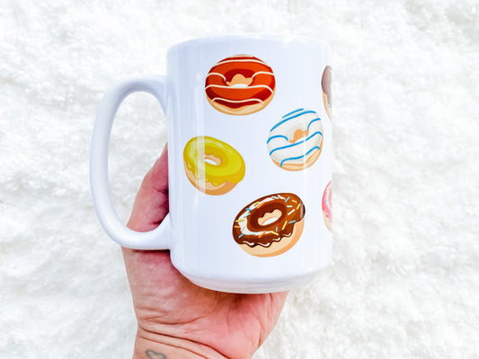 Doughnuts Coffee Mug 15 oz.