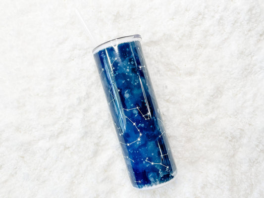 Constellations Tumbler with straw 20 oz