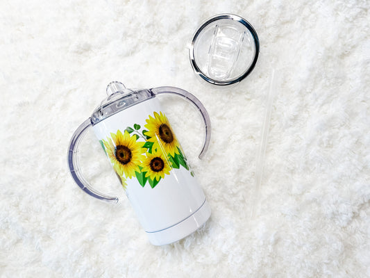 Sunflowers Sippy Child's Tumbler set