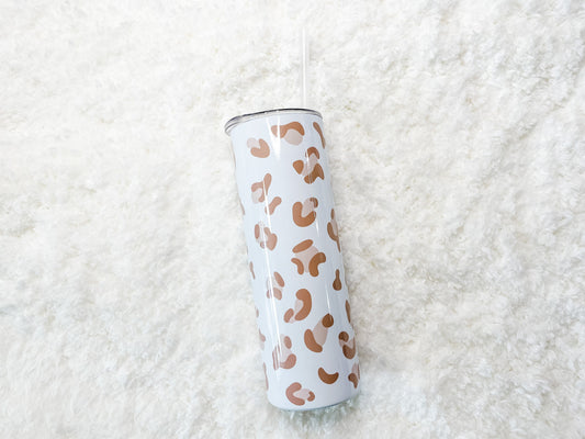 Pink Leopard Print Tumbler 20 oz