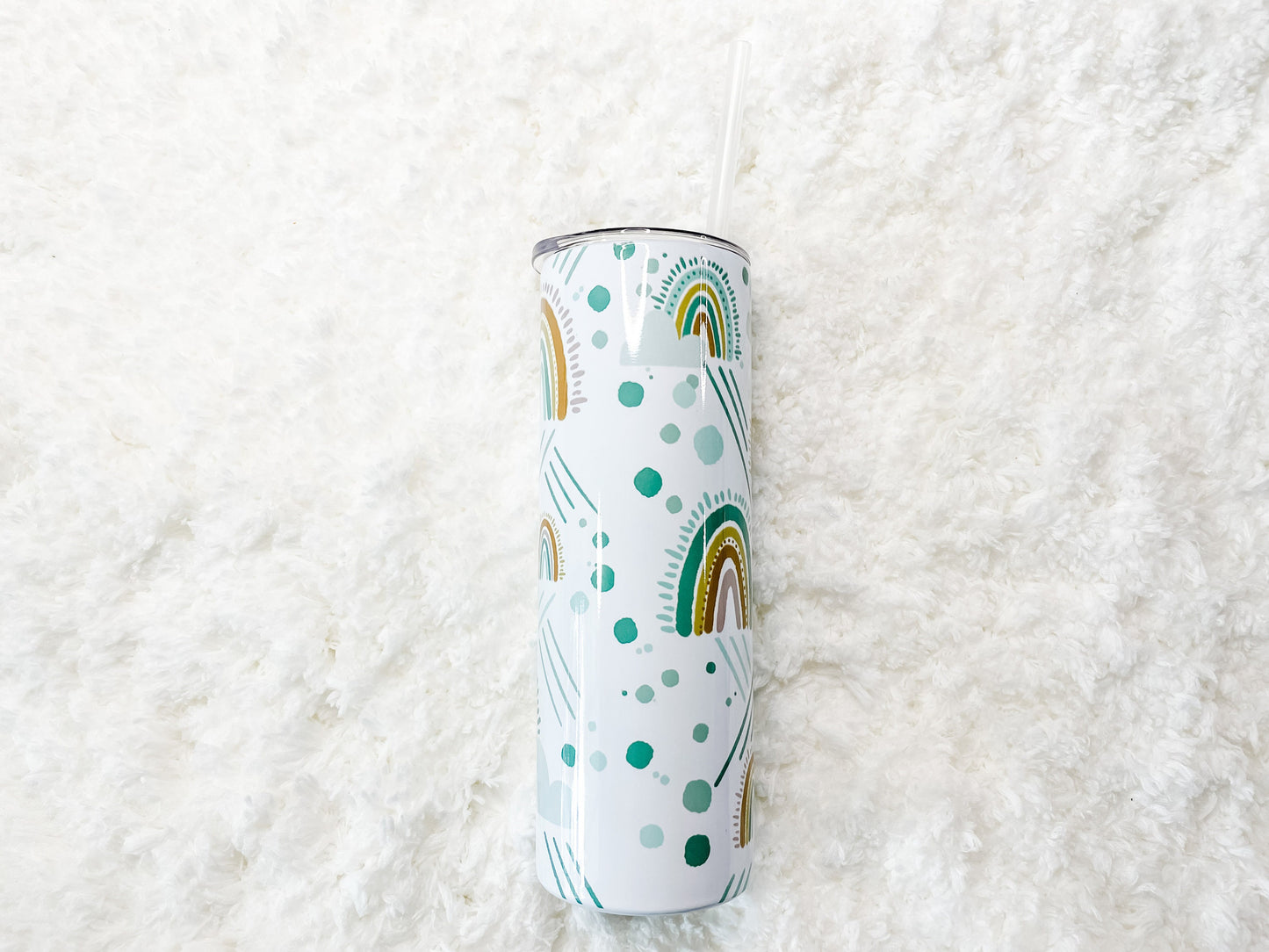 Muted Rainbow Tumbler 20 oz