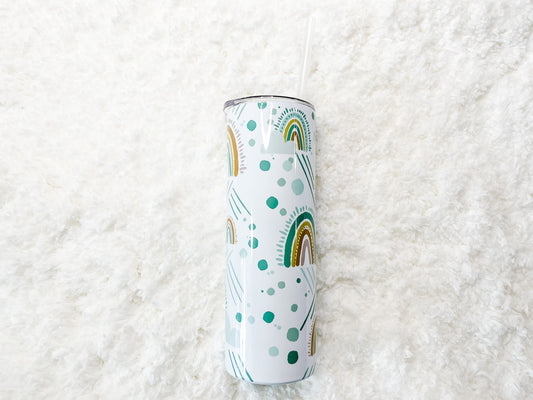 Muted Rainbow Tumbler 20 oz