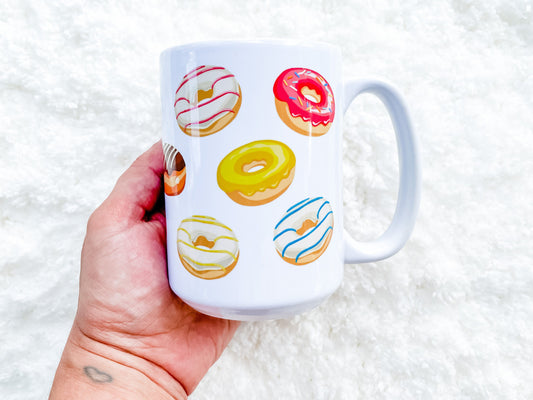Doughnuts Coffee Mug 15 oz.