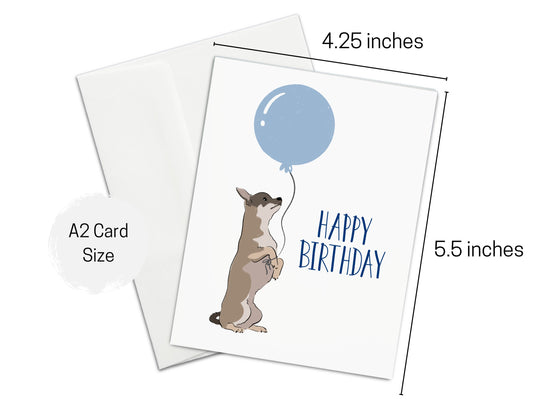 Chihuahua Happy Birthday Card