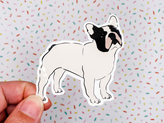 French Bulldog Illustration Vinyl Sticker 3 inches