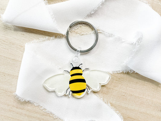 Bumble Bee Acrylic Keychains