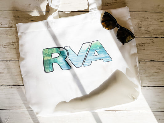Richmond Virginia, RVA, River Scene Tote Bag