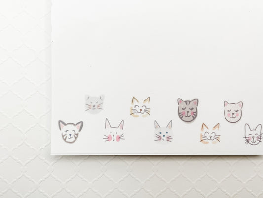 Cat Faces Notepad, 5x7 inches