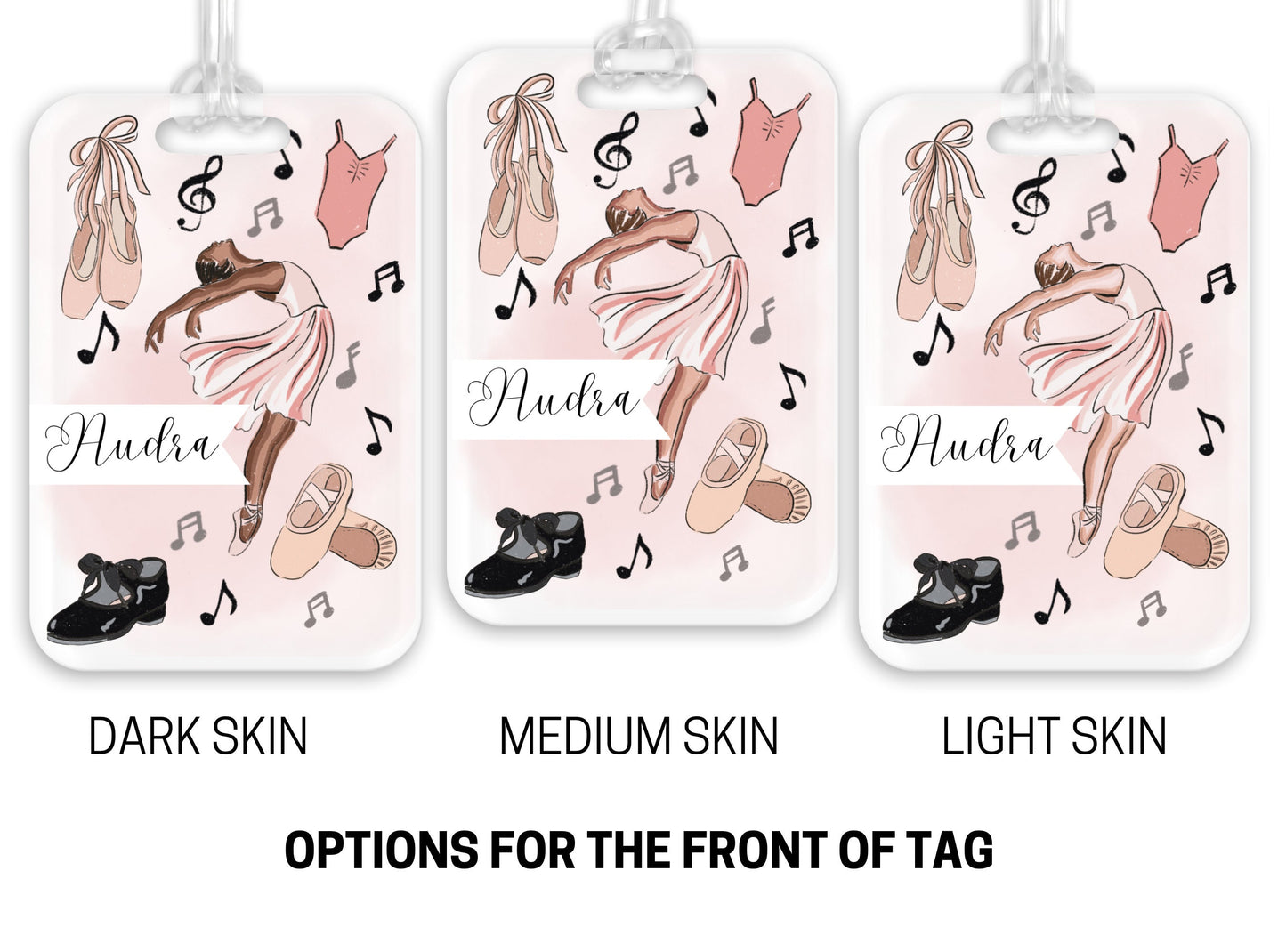 Backpack Daycare Lunchbox Tag, Ballet Dance Tap Dance, Back To School, Luggage Tag, Day Care, Diaper Bag, Name Tag Identification Tag Dancer