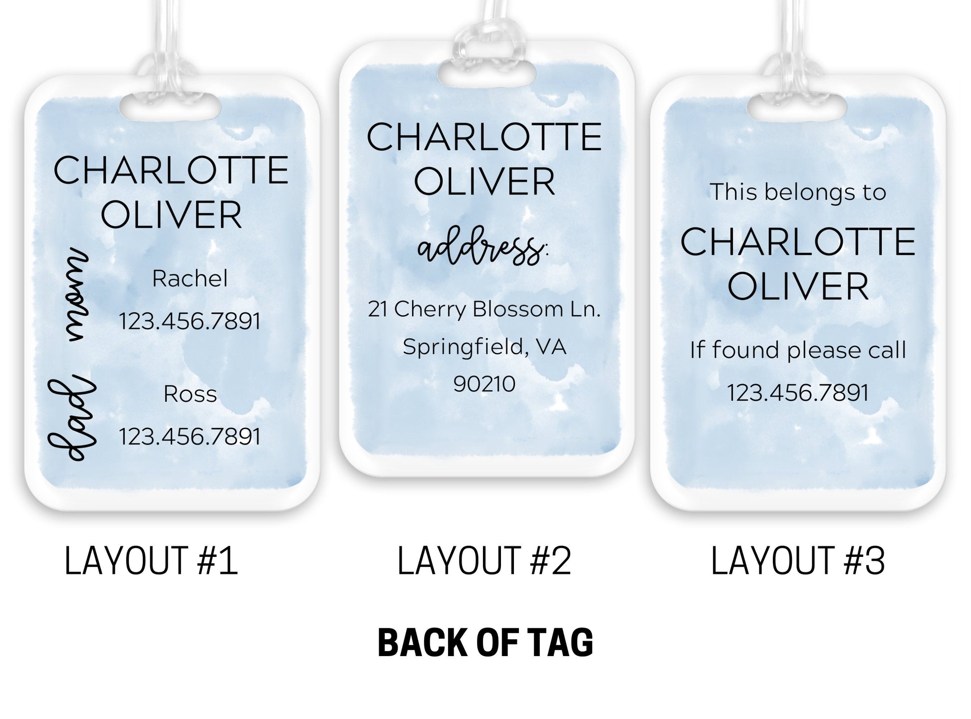 Backpack Daycare Lunchbox Tag, Daisy and Bumble Bee, Back To School, Luggage Tag, Day Care, Diaper Bag, Name Tag, Identification Tag