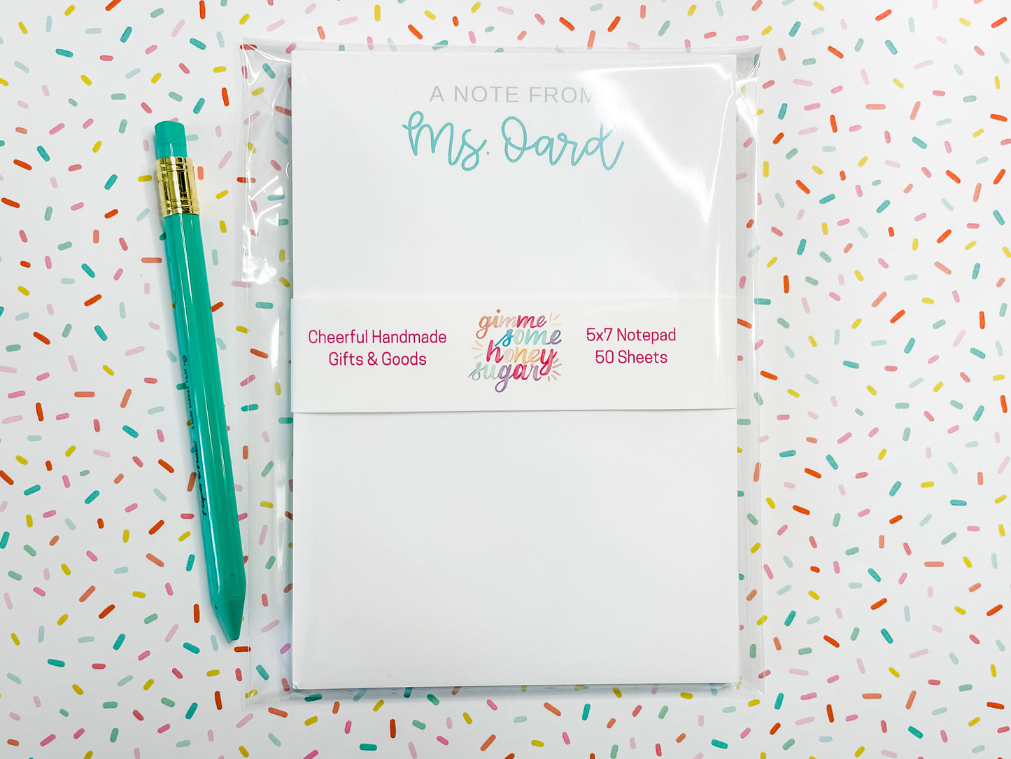 Custom Teacher Appreciation Notepads