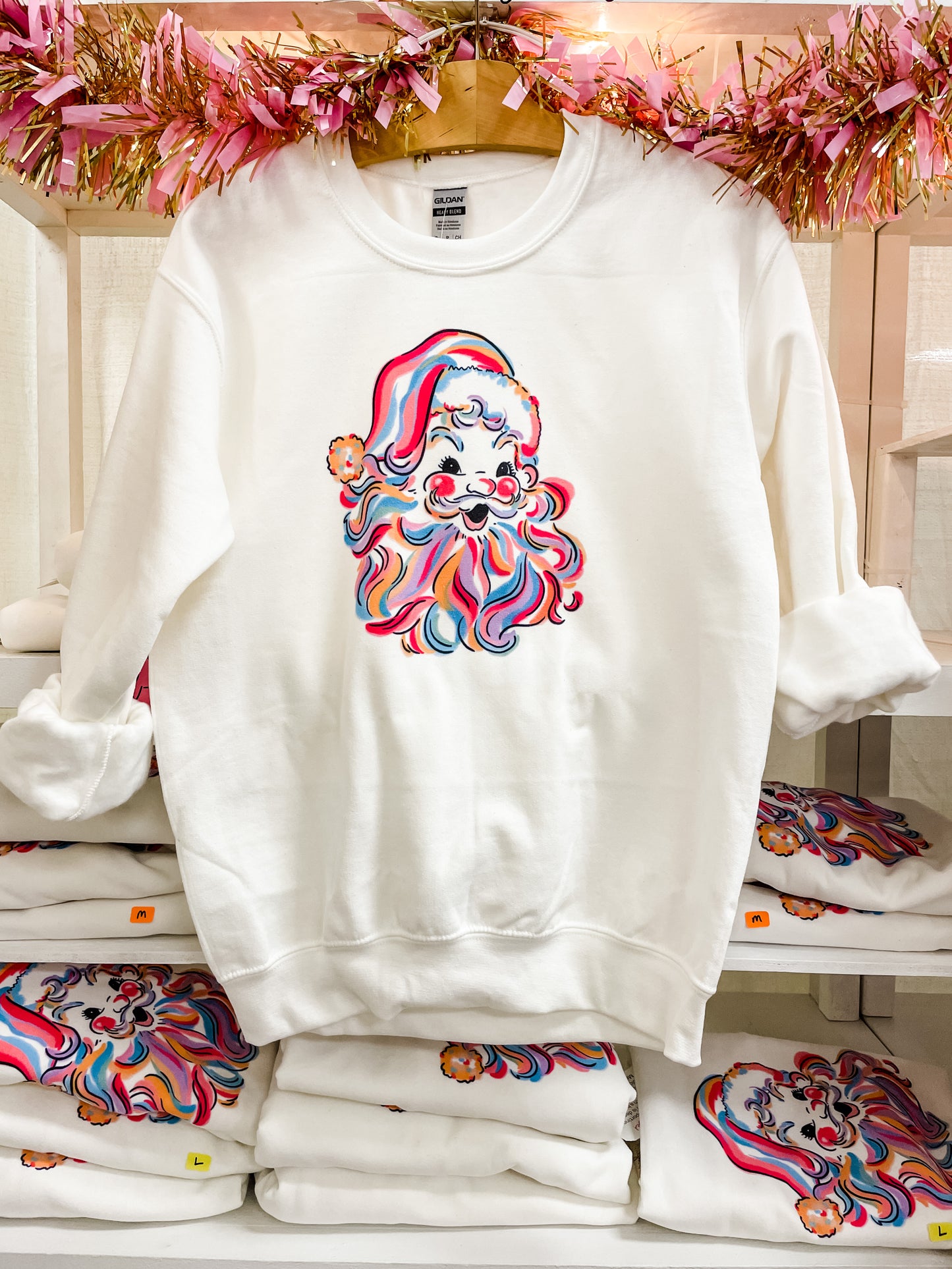 Colorful Santa Sweatshirt