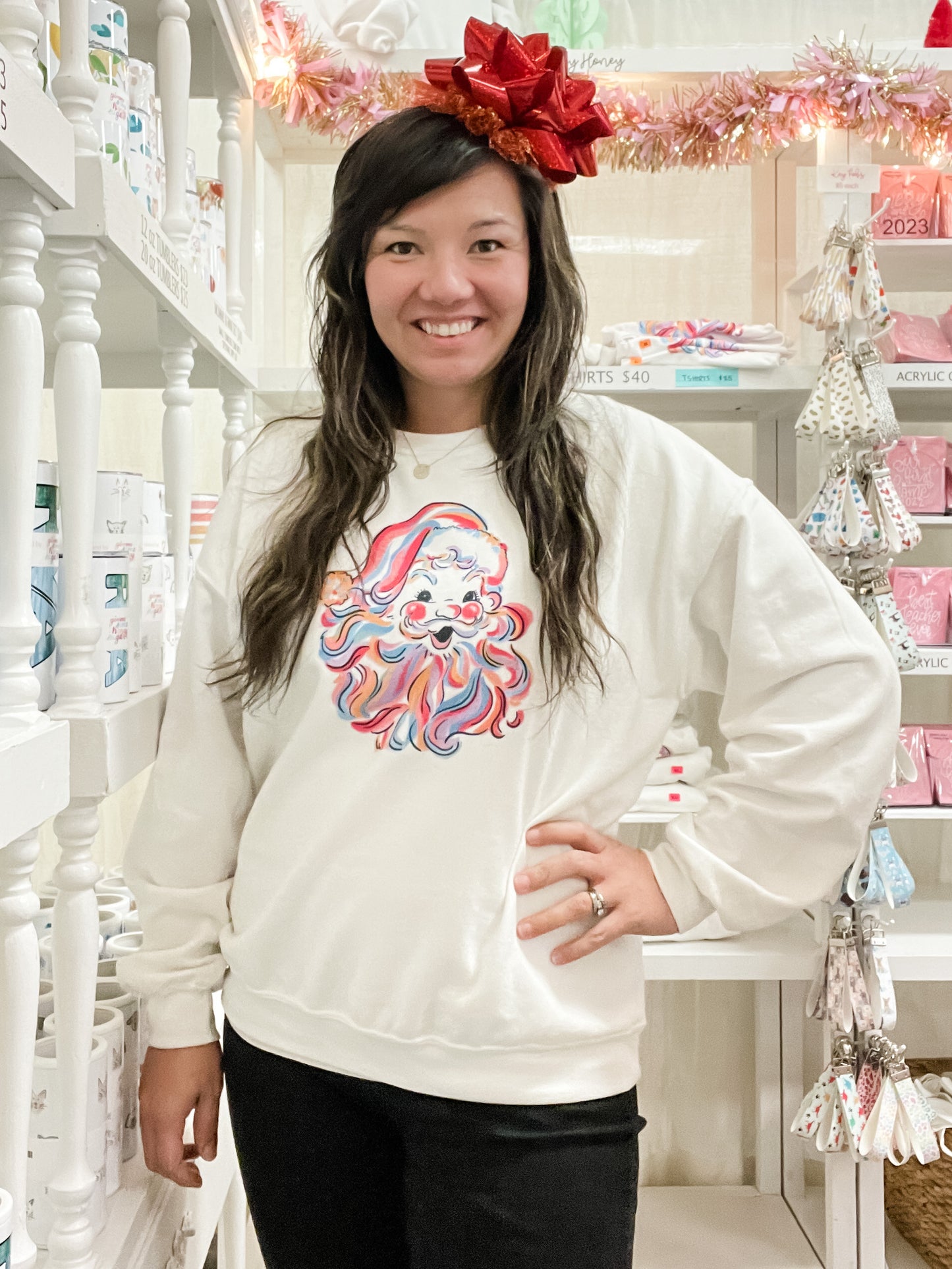 Colorful Santa Sweatshirt