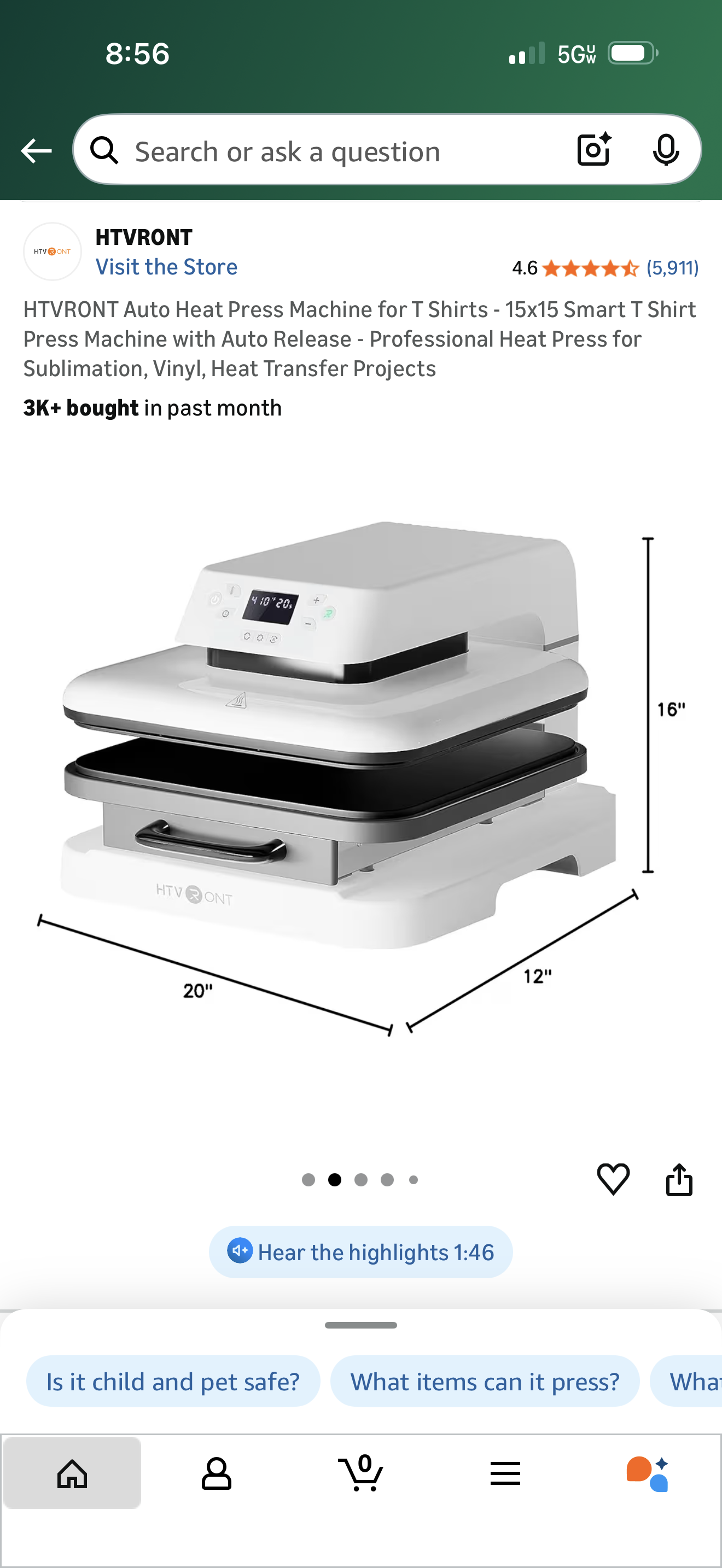 HTV Ront Automatic Heat press machine