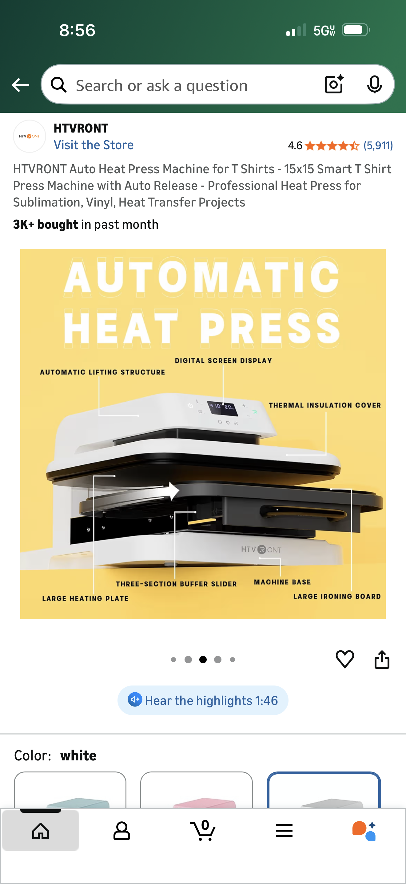 HTV Ront Automatic Heat press machine