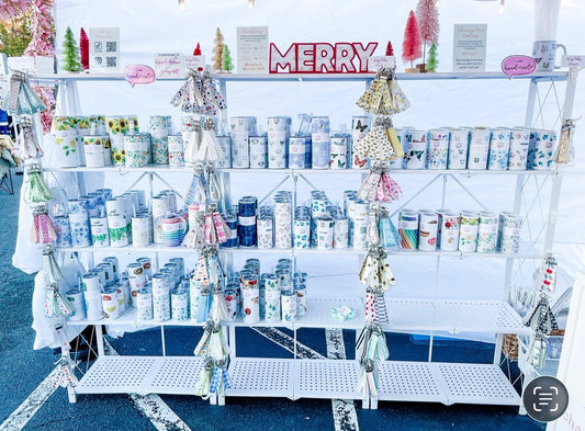 Folding white metal shelves (style 1)