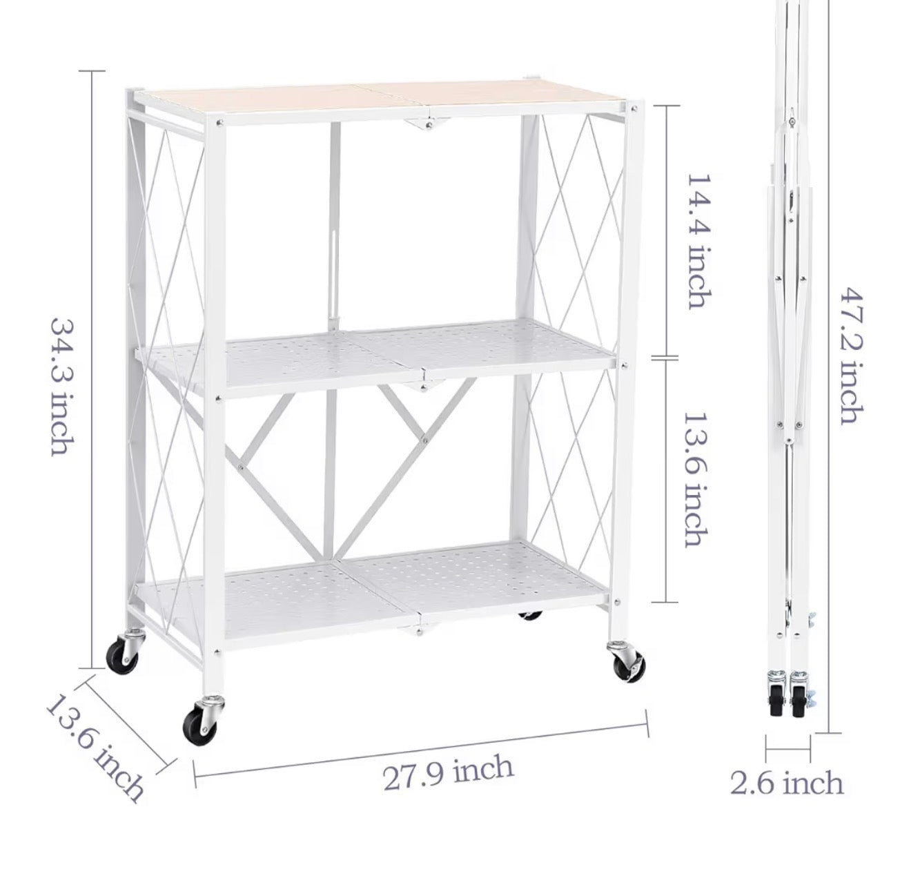 Folding checkout stand cart