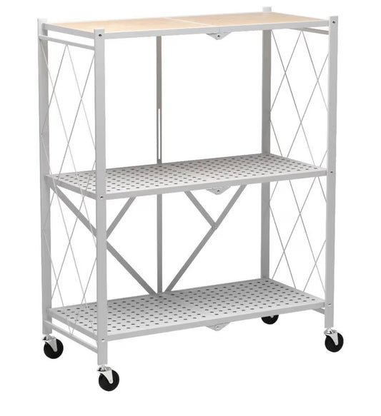 Folding checkout stand cart