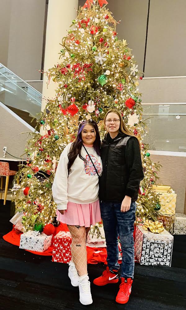 2025 Print: Colorful Reindeer Sweatshirt