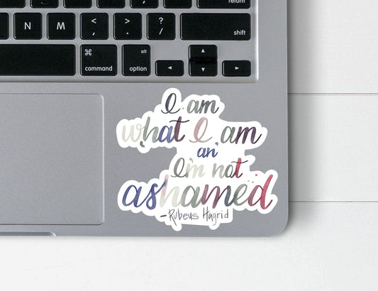 Hagrid Quote Sticker 4x3.5 in
