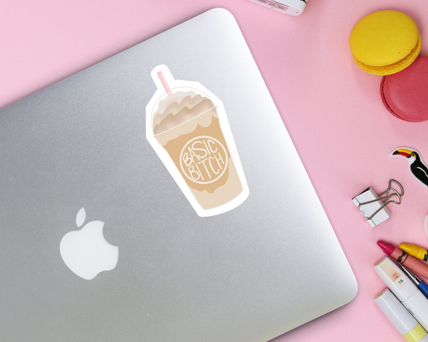 Basic Bitch Frapp 4 inch Vinyl Sticker