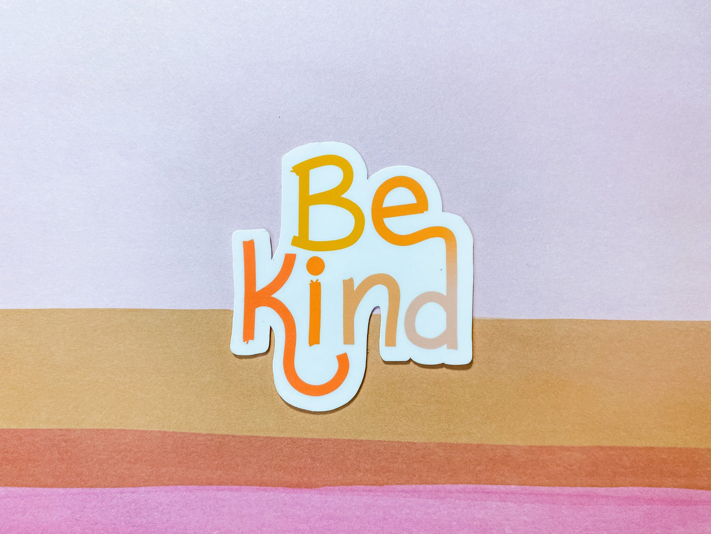 Be Kind 2.5 inch Tall Vinyl Sticker