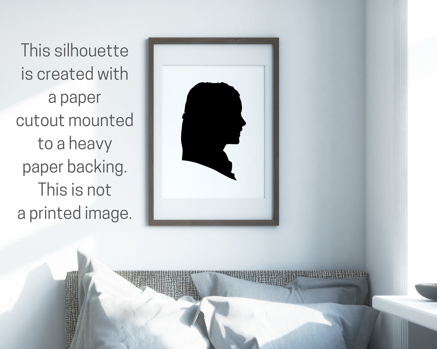 Custom Silhouette Portraits *Mailed Image for Framing*