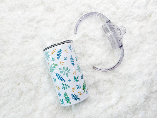 Botanical Design 12 oz Sippy Cup Tumbler set