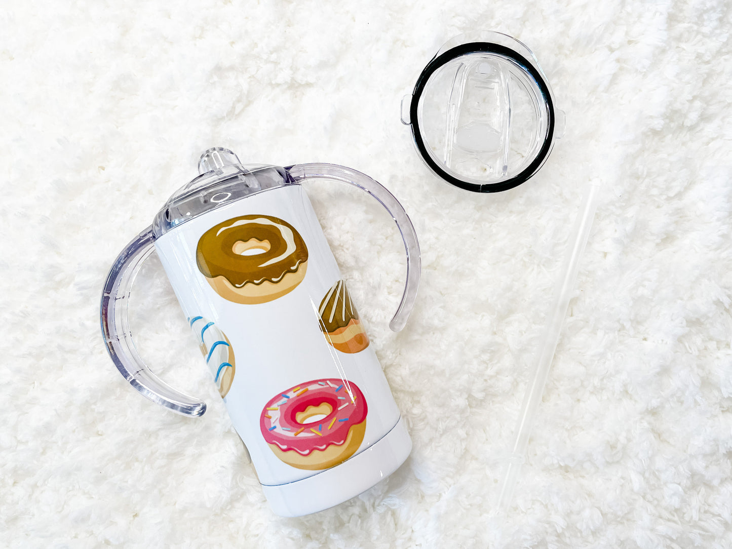 Donuts Sippy Child's Tumbler set