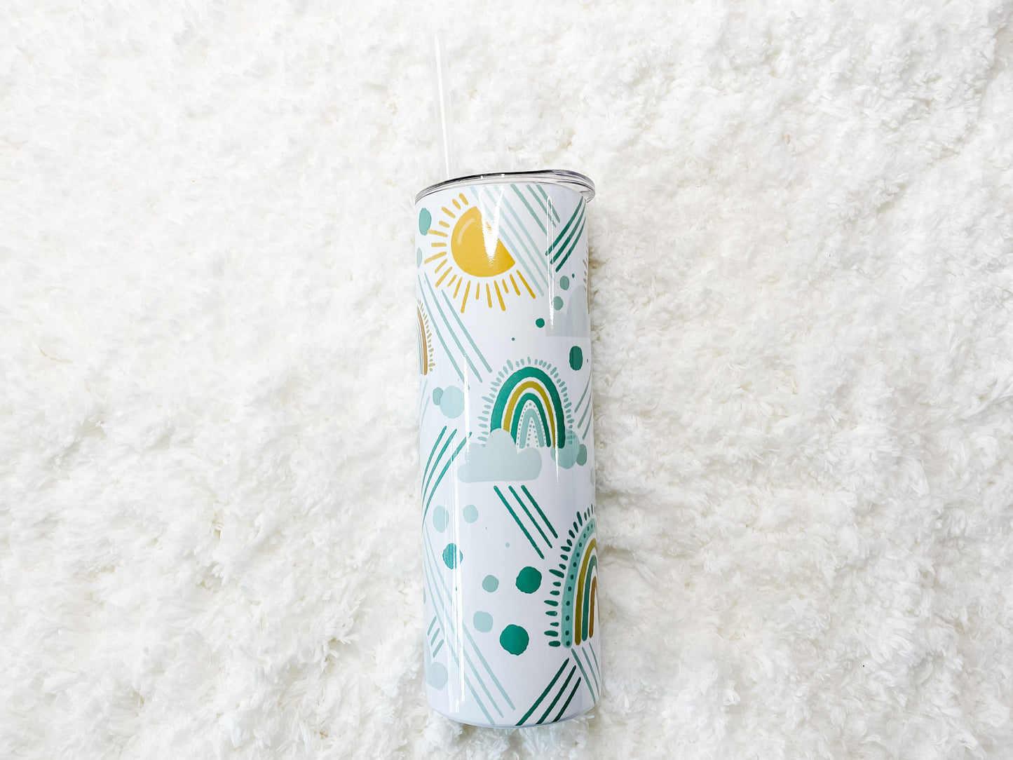 Muted Rainbow Tumbler 20 oz
