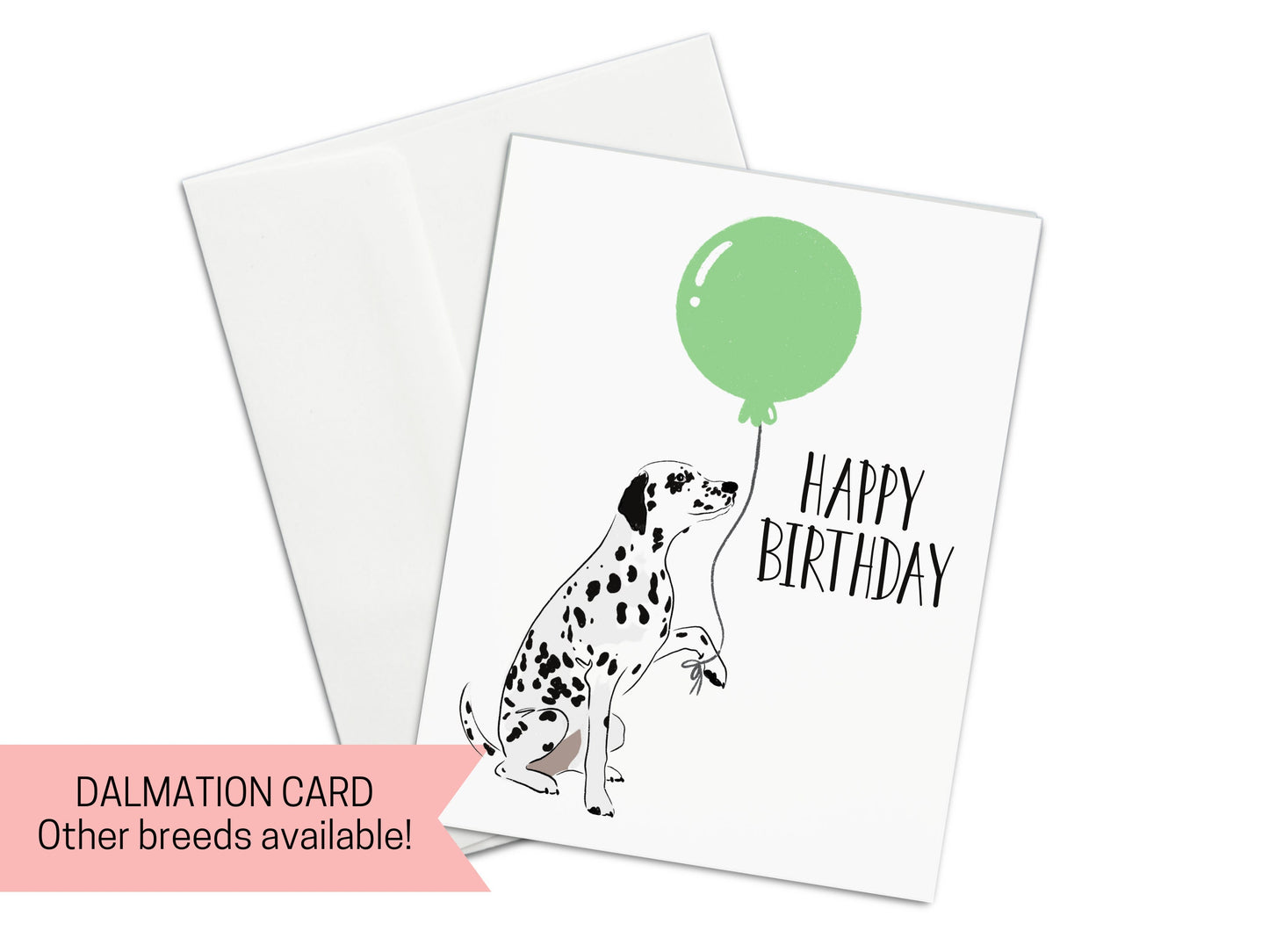 Dalmation Happy Birthday Card, Human Birthday, Gotcha Day Dog Adoption, Celebration, Dog Birthday, Dog Lover, Card for Him, Card for her