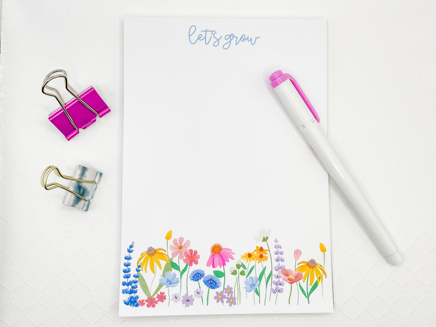 Wildflower Garden Notepad, 5x7 inches