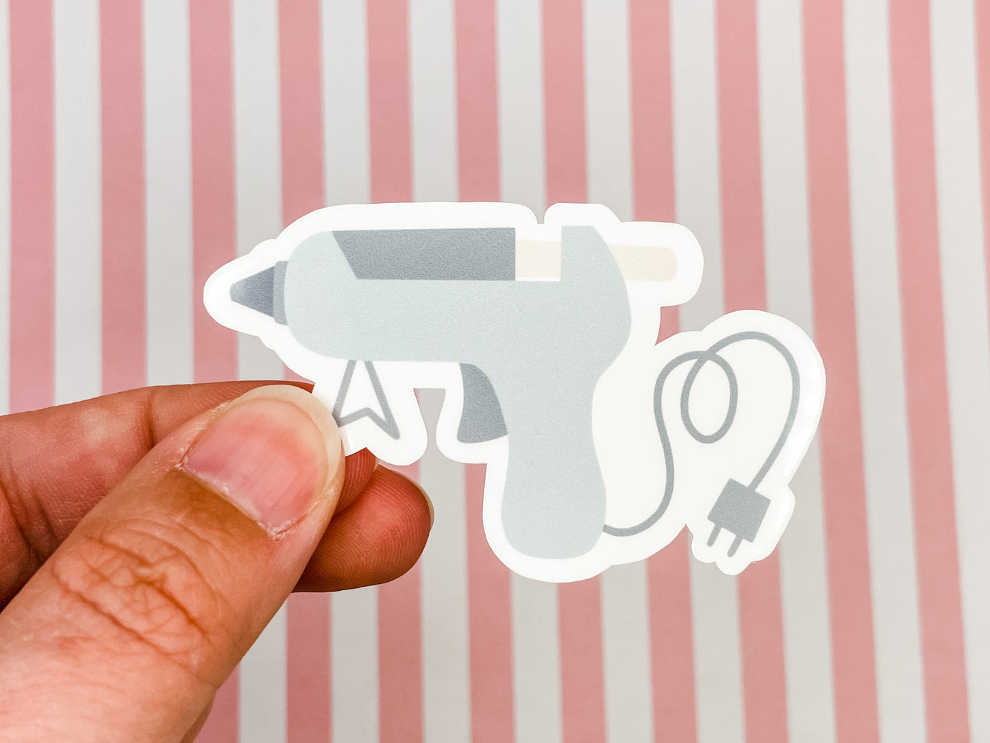 Glue Gun Vinyl Sticker 3 inches