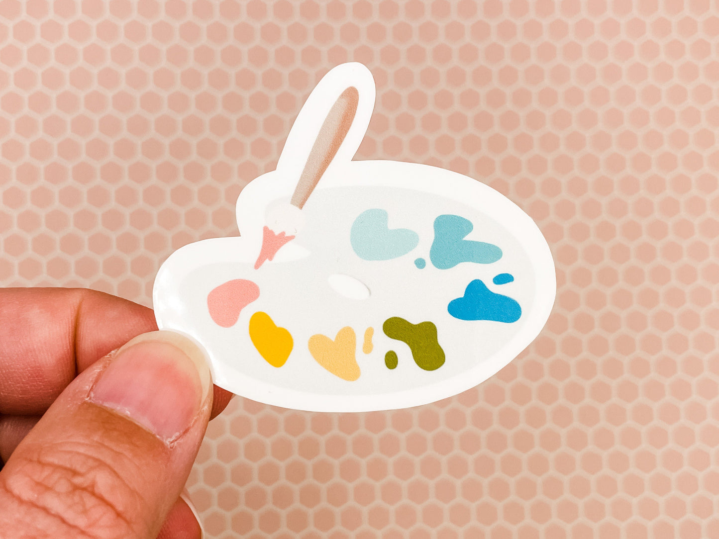 Paint Palette Vinyl Sticker 2.5 inches