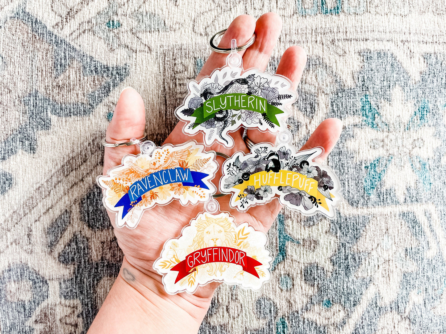 Wizard School Houses Acrylic Keychains